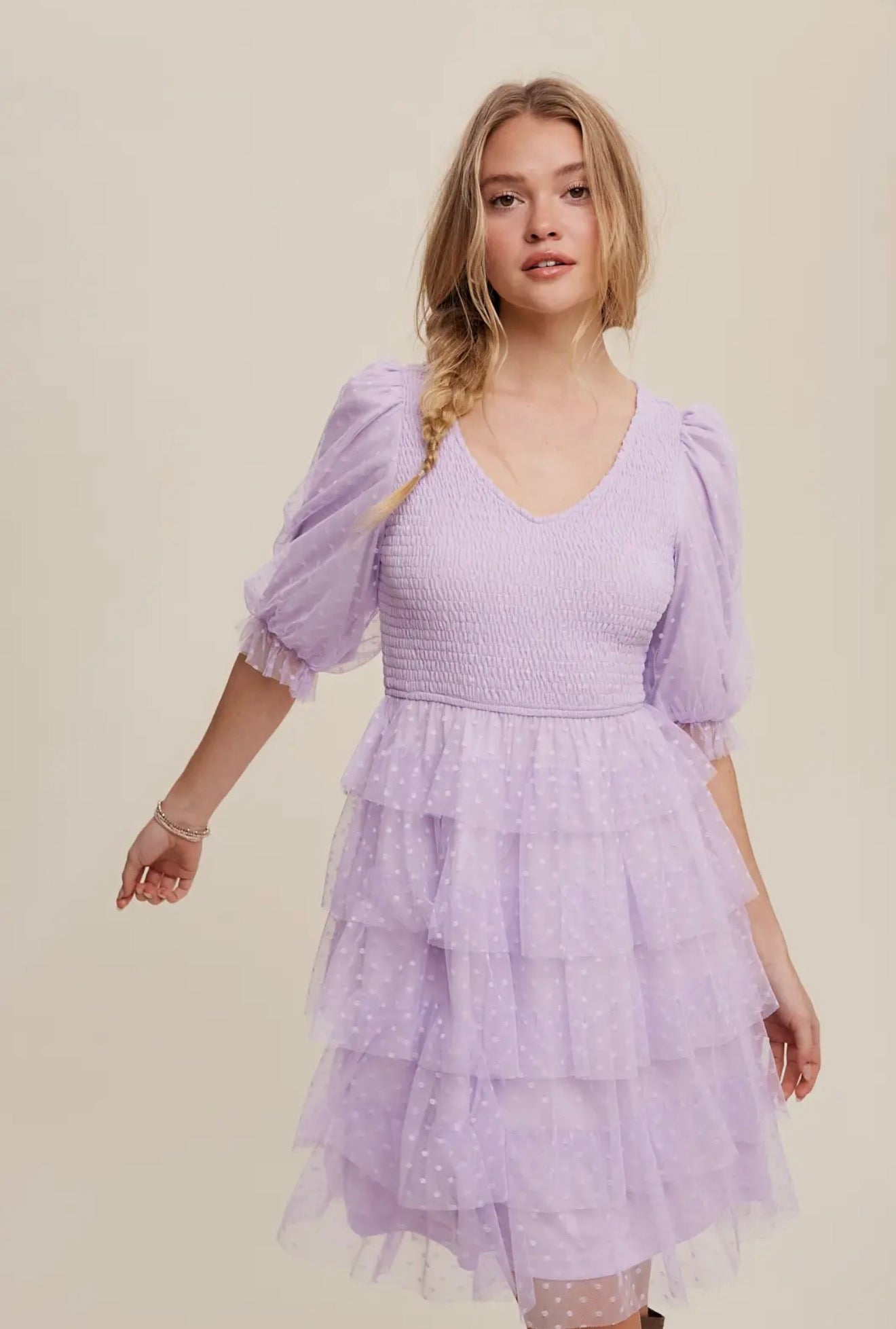 The Celeste Lilac Dress