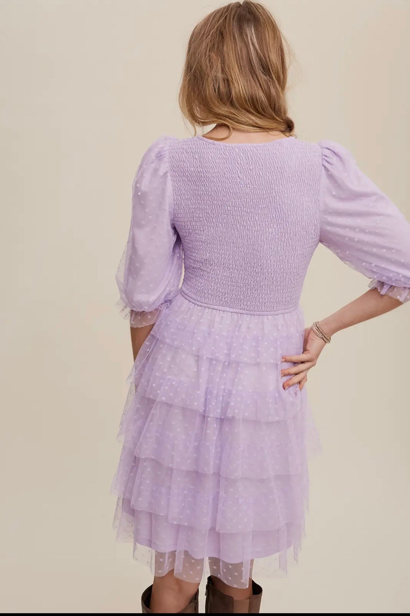 The Celeste Lilac Dress