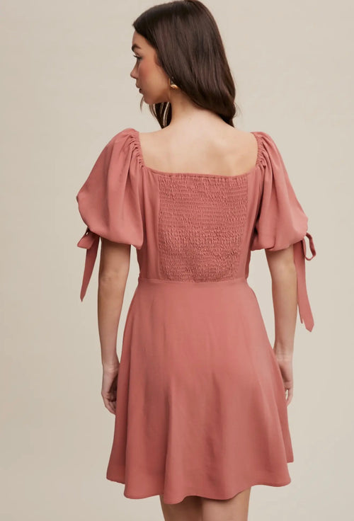 Dusty Rose Charm Dress